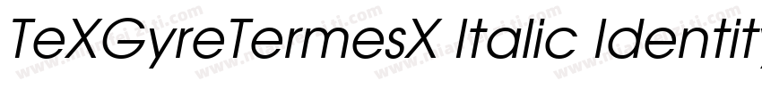 TeXGyreTermesX Italic Identity H字体转换